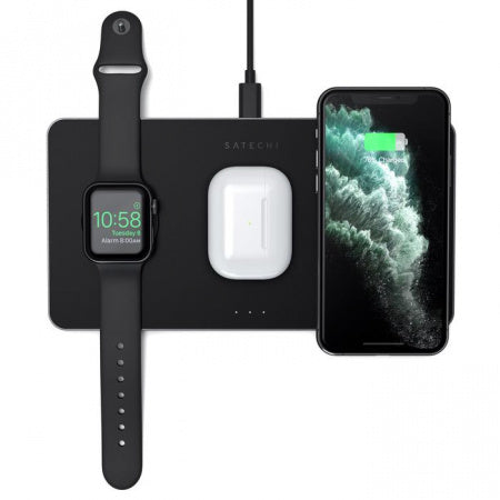 Satechi Trio Wireless Charging Pad - črna - iSTYLE SI