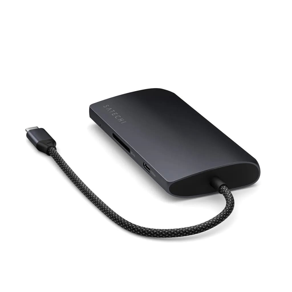 Satechi USB-C MultiPort Adapter 8K with Ethernet V3 - Midnight - iSTYLE SI