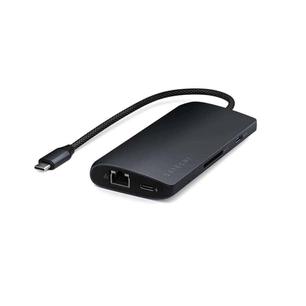 Satechi USB-C MultiPort Adapter 8K with Ethernet V3 - Midnight - iSTYLE SI