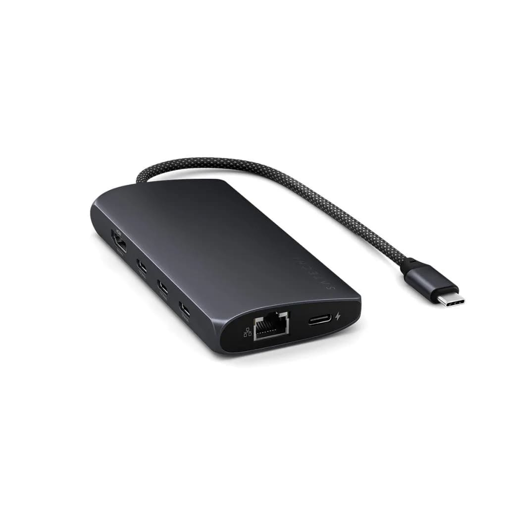 Satechi USB-C MultiPort Adapter 8K with Ethernet V3 - Midnight - iSTYLE SI