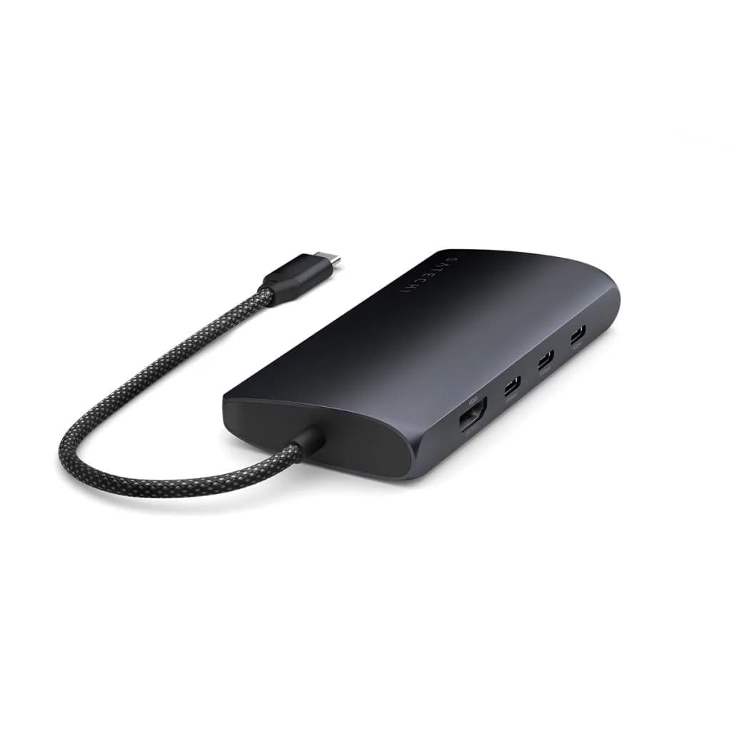 Satechi USB-C MultiPort Adapter 8K with Ethernet V3 - Midnight - iSTYLE SI