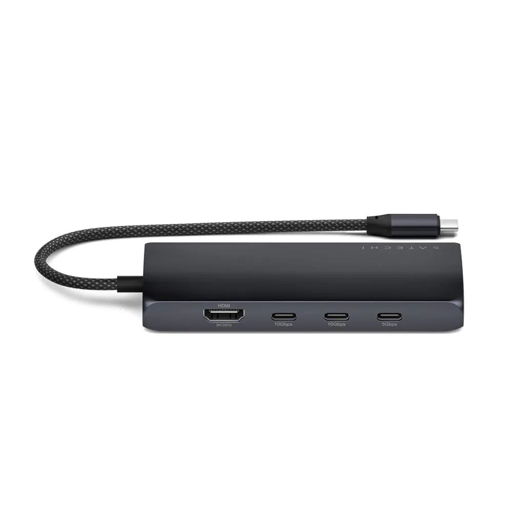 Satechi USB-C MultiPort Adapter 8K with Ethernet V3 - Midnight - iSTYLE SI