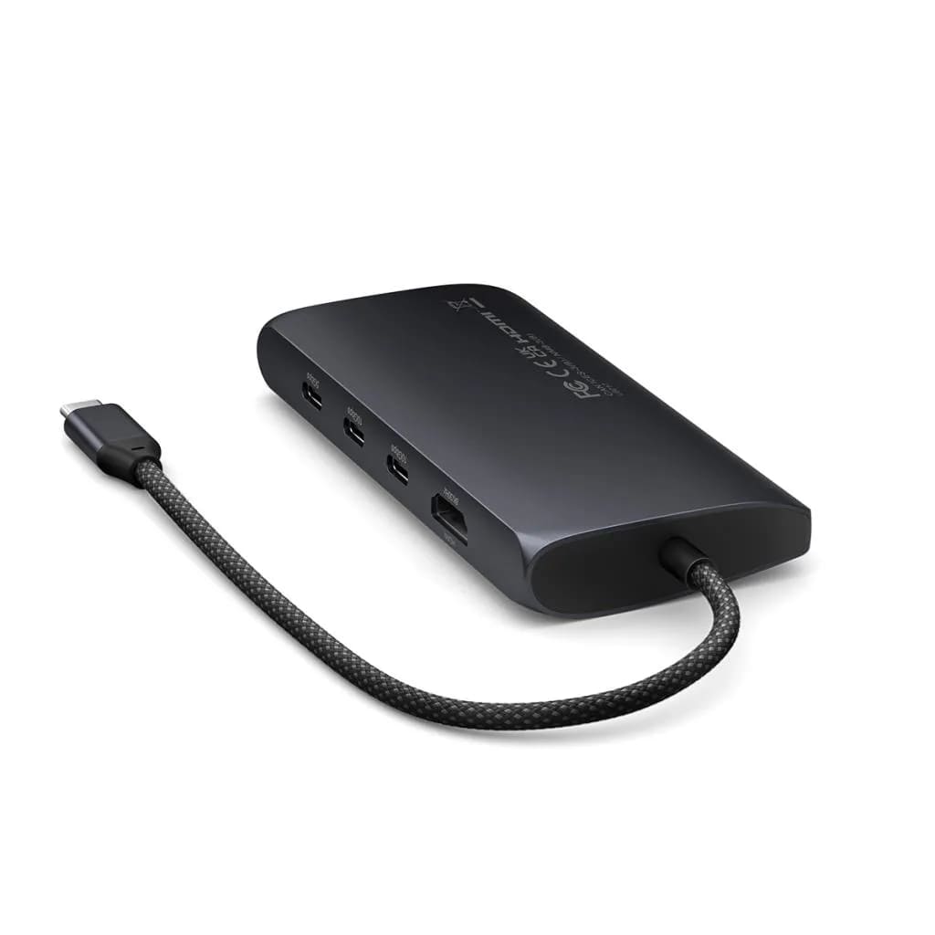 Satechi USB-C MultiPort Adapter 8K with Ethernet V3 - Midnight - iSTYLE SI