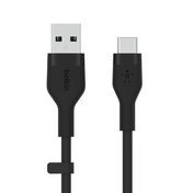Belkin BOOST CHARGE Silikonski kabel USB-A to USB-C 1 m - črni - iSTYLE SI