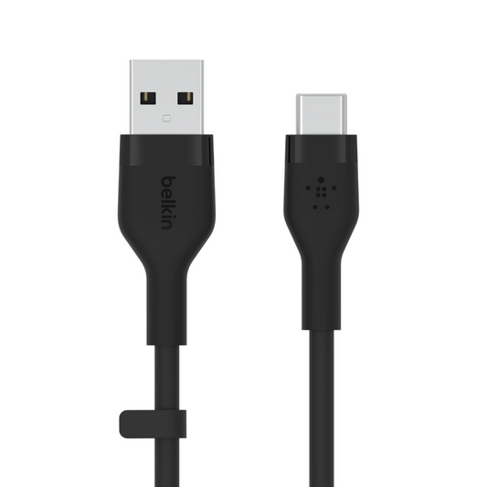 Belkin BOOST CHARGE Silikonski kabel USB-A to USB-C 1 m - črni - iSTYLE SI