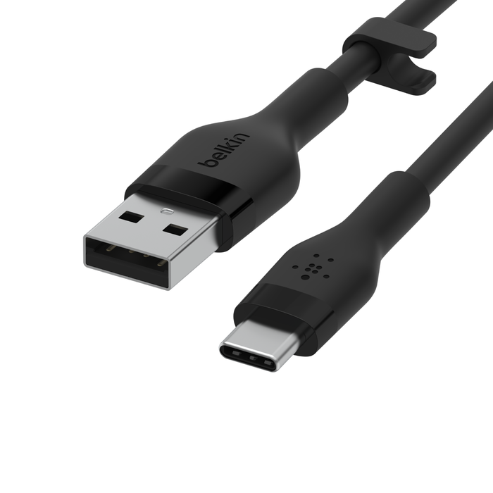 Belkin BOOST CHARGE Silikonski kabel USB-A to USB-C 1 m - črni - iSTYLE SI