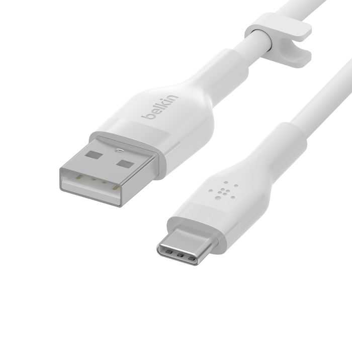 Belkin BOOST CHARGE silikonski kabel USB-A to USB-C 1 m - beli - iSTYLE SI