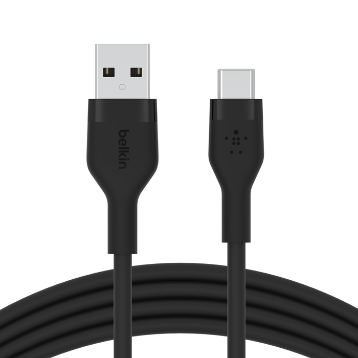 Belkin BOOST CHARGE Silikonski kabel USB-A to USB-C 1 m - črni - iSTYLE SI