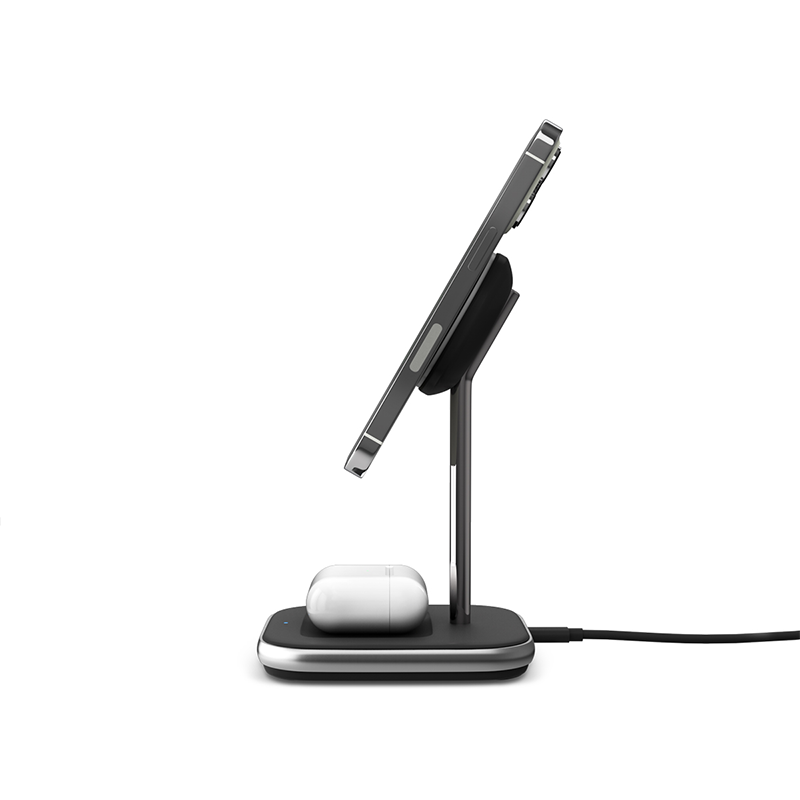 iSTYLE 2v1 MagSafe brezžični polnilec - črna - iSTYLE SI