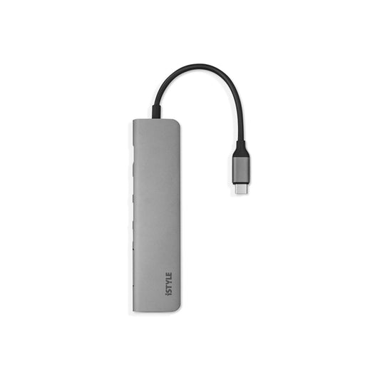iSTYLE 7v1 USB-C Multimedia HUB - vesoljno siva - iSTYLE SI