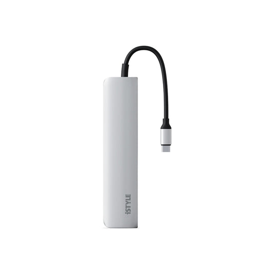 iSTYLE 6v1 aluminijasti USB-C HUB - srebrna - iSTYLE SI