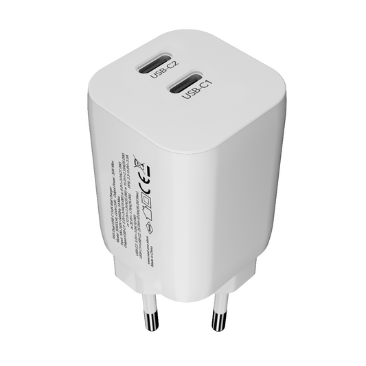 NEXT ONE 35W dvojni USB-C GaN stenski polnilec - iSTYLE SI