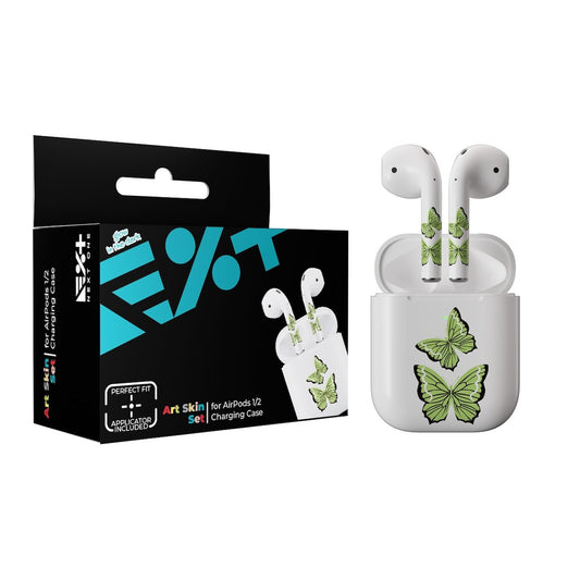 Next One ArtSkin nalepka za Airpods 1. in 2. generacija - svetleči metulj - iSTYLE SI