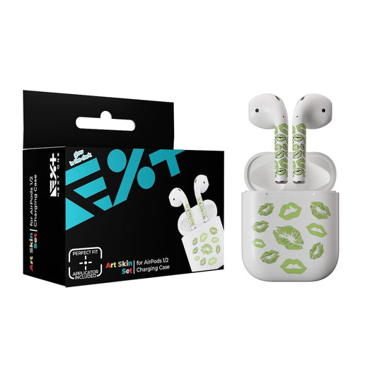 Next One ArtSkin nalepka za Airpods 1. in 2. generacija - svetleče ustnice - iSTYLE SI