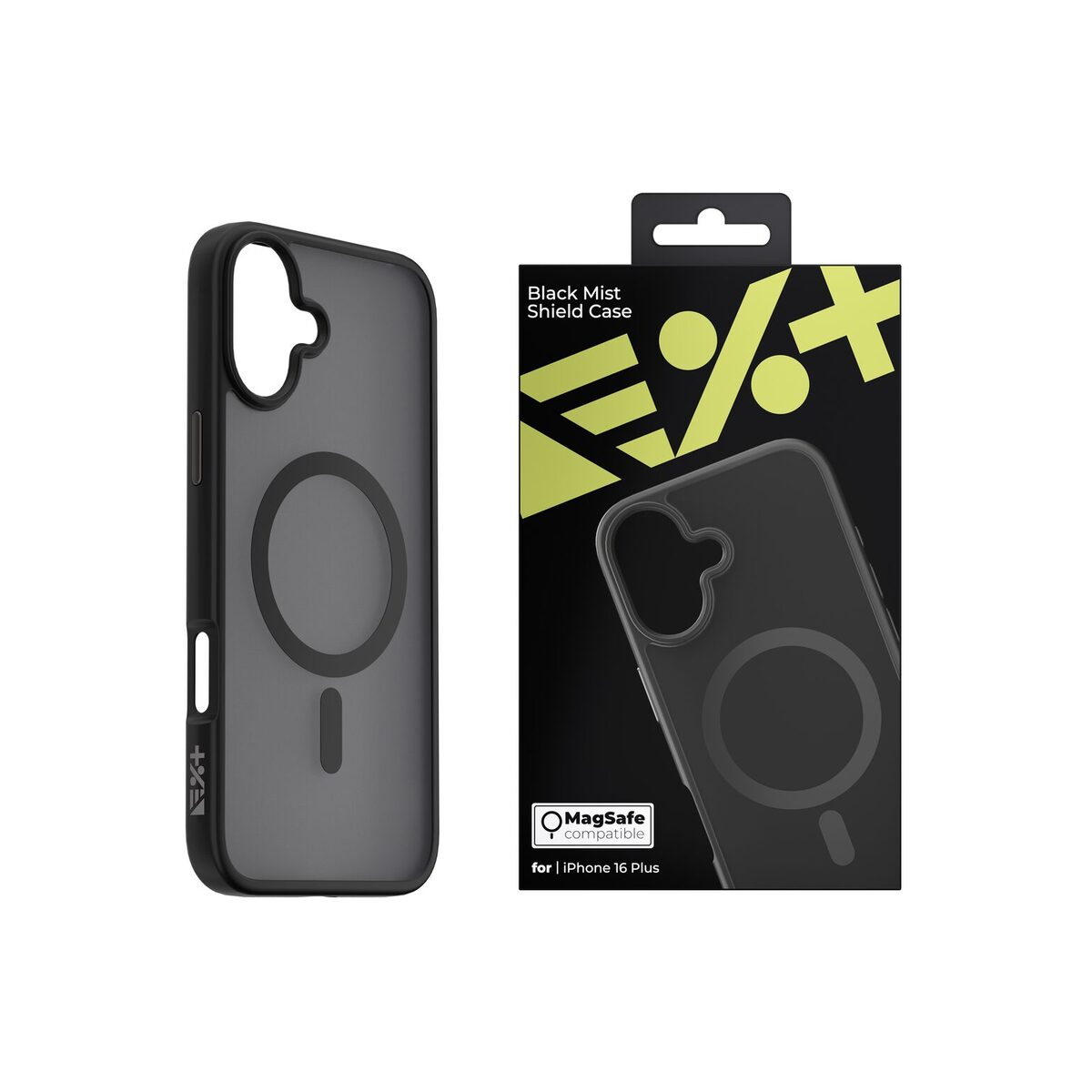 NEXT ONE Mist Shield ovitek za iPhone 16 Plus z Magsafe - Črna - iSTYLE SI