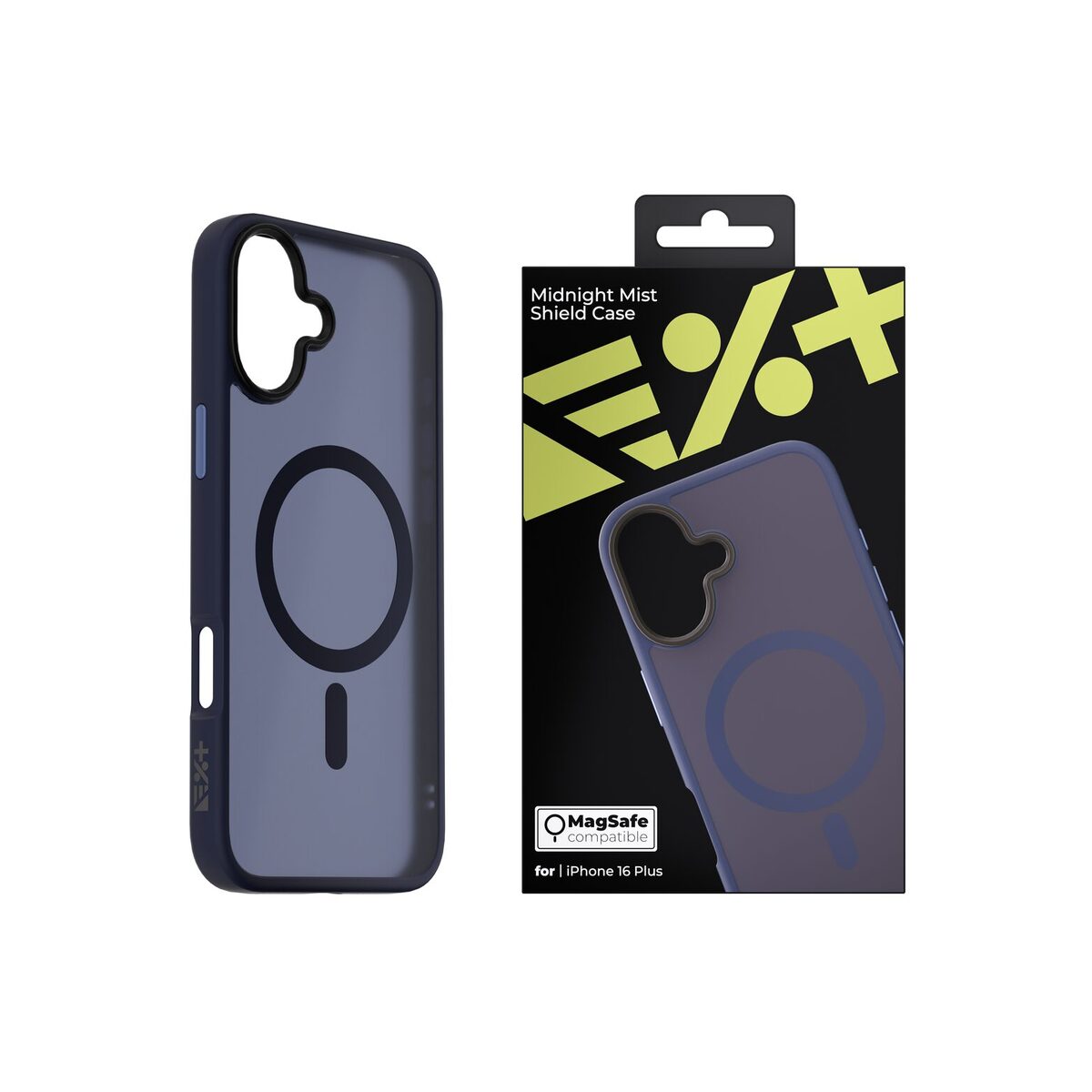 NEXT ONE Mist Shield ovitek za iPhone 16 Plus z Magsafe - Polnočno črna - iSTYLE SI