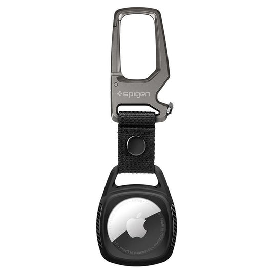 Spigen Rugged Armor obesek za AirTag - črna - iSTYLE SI