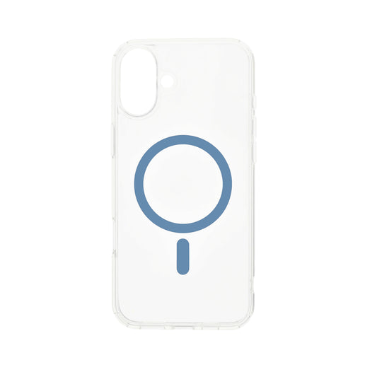 Dviced MagSafe iPhone 16 prozoren ovitek - modra