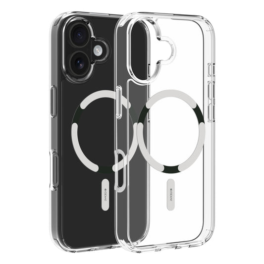 Dviced prozoren ovitek MagSafe za iPhone 17 - bel