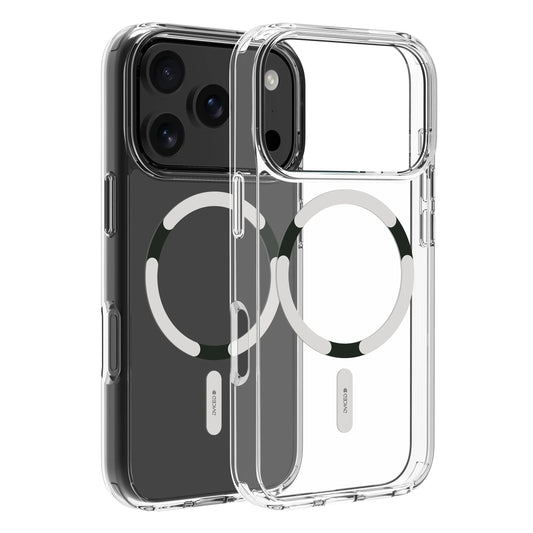 Dviced MagSafe iPhone 17 Pro prozoren ovitek, bela