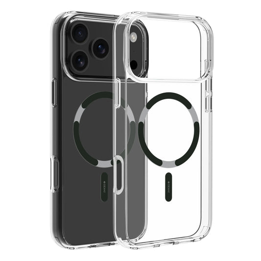 Dviced MagSafe iPhone 17 Pro Max prozoren ovitek, črna