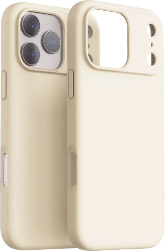 Dviced silikonski MagSafe ovitek za iPhone 17 Pro, bež