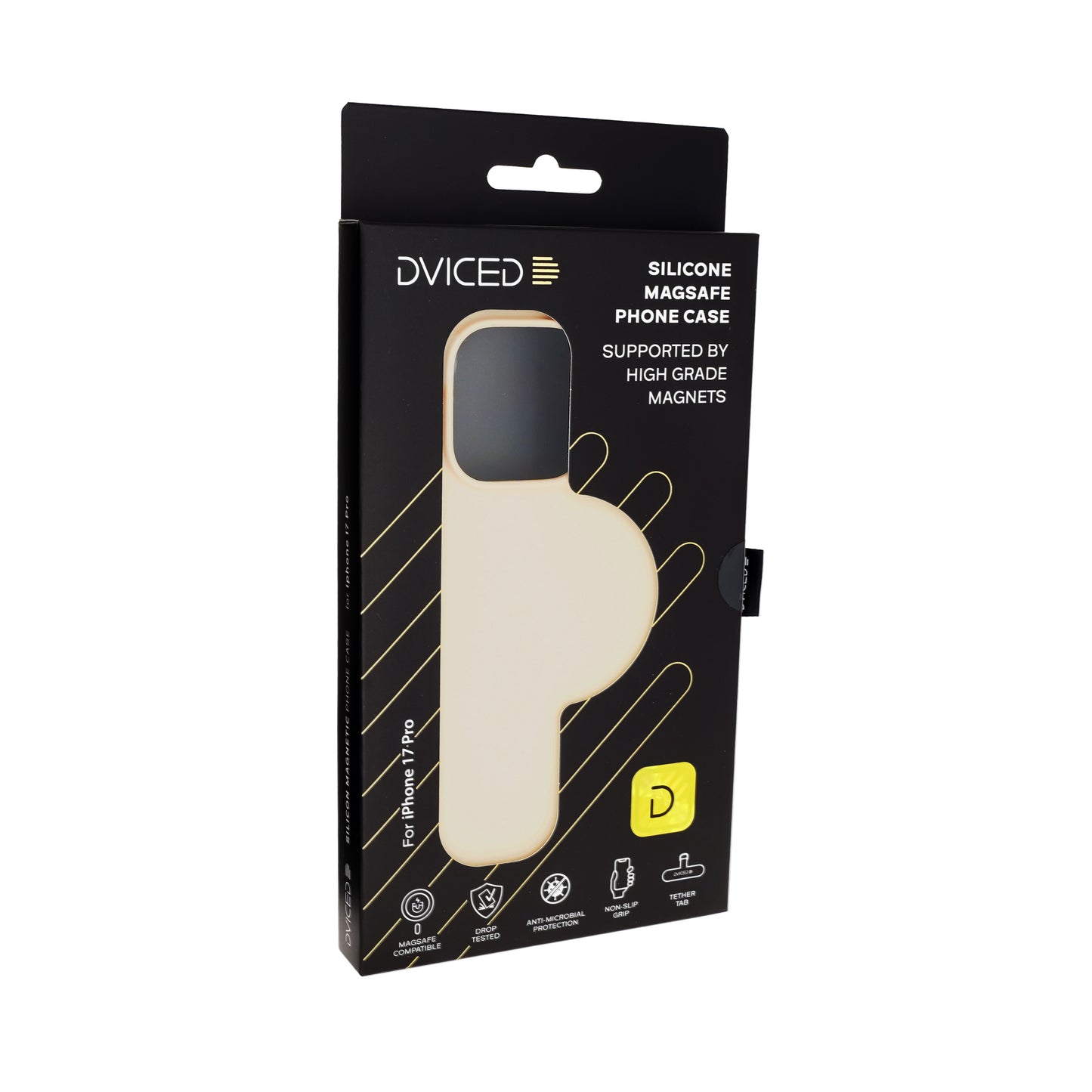 Dviced silikonski MagSafe ovitek za iPhone 17 Pro - bež