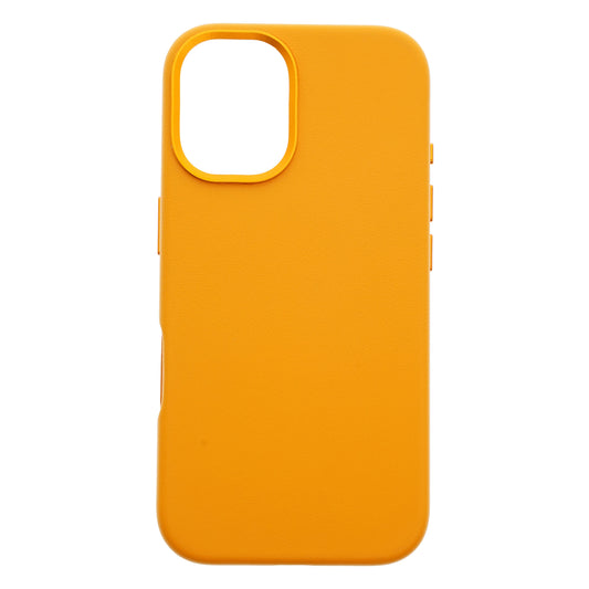 Dviced Leather ovitek z MagSafe za iPhone 16 - oranžna