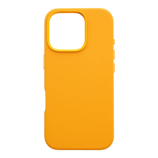 Dviced Leather ovitek z MagSafe za iPhone 16 Pro - oranžna