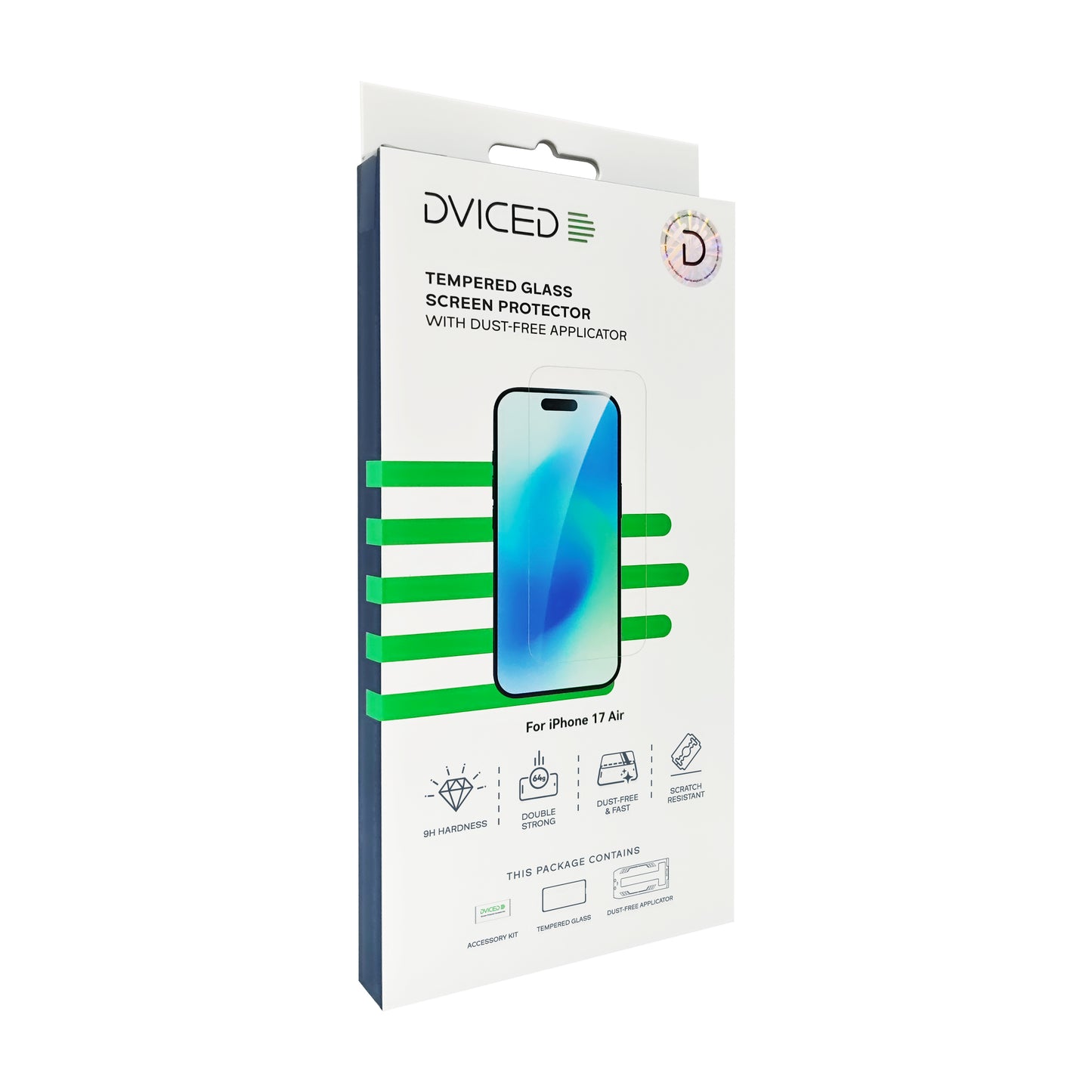 Dviced kaljeno zaščitno steklo za zaslon z aplikatorjem za iPhone 17 Air