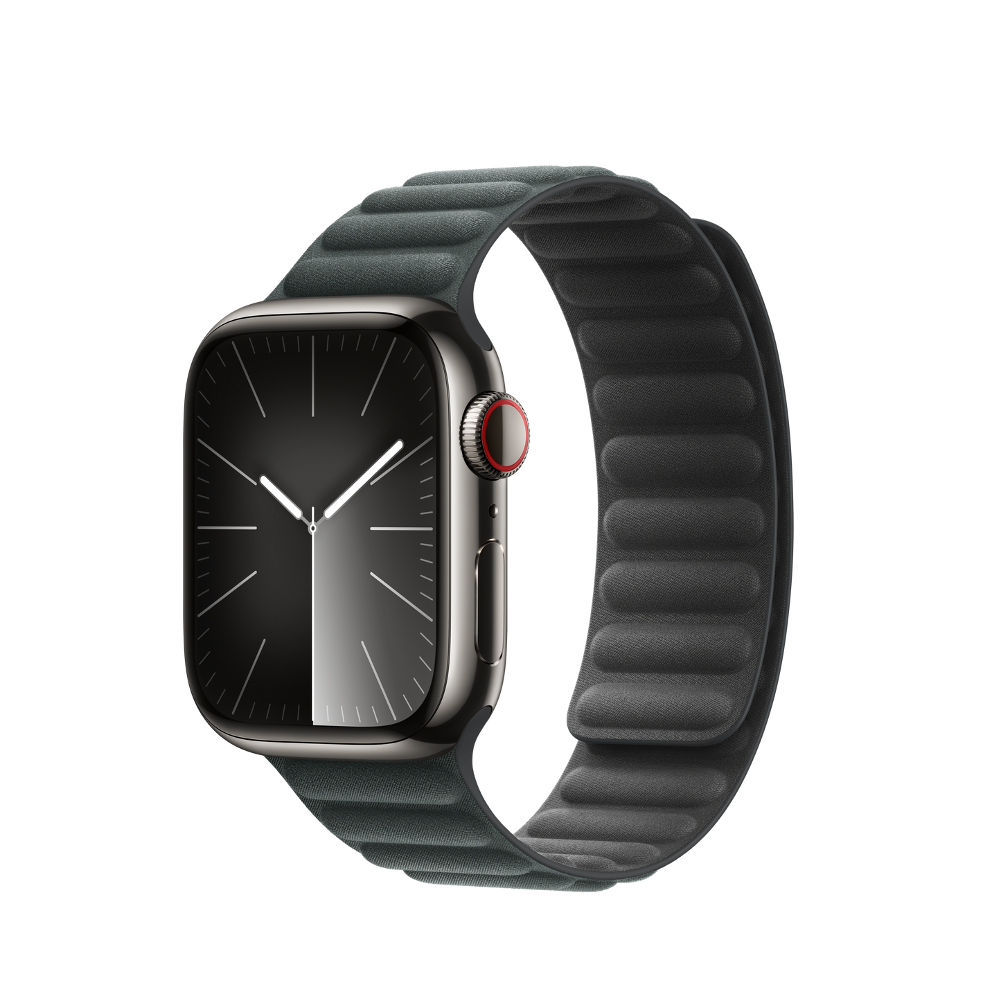 Apple pašček Magnetic Loop M/L v zimzeleni barvi za Apple Watch velikosti 41 mm - iSTYLE SI