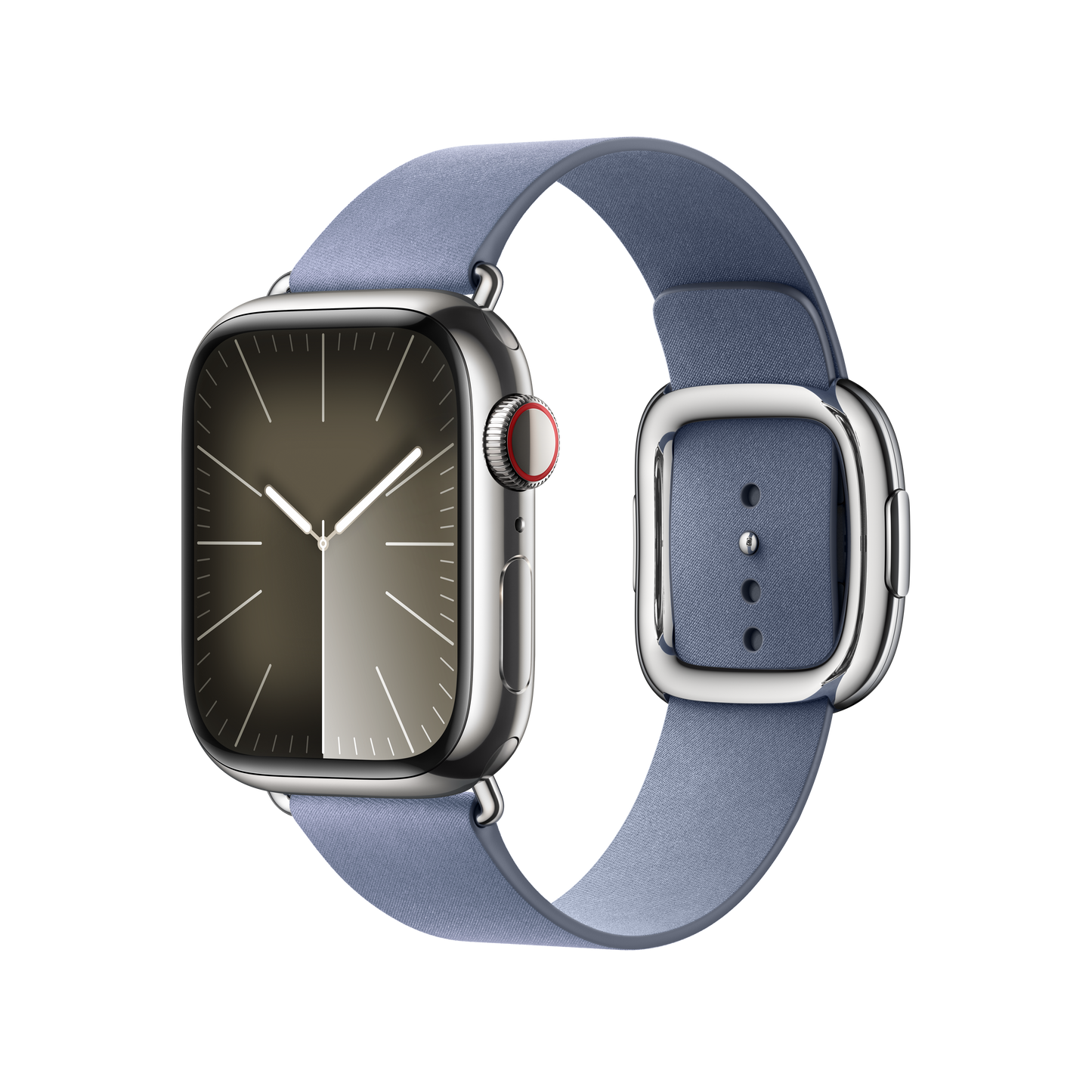 Apple pašček Modern Buckle Large v sivkino modri barvi za Apple Watch velikosti 41 mm - iSTYLE SI