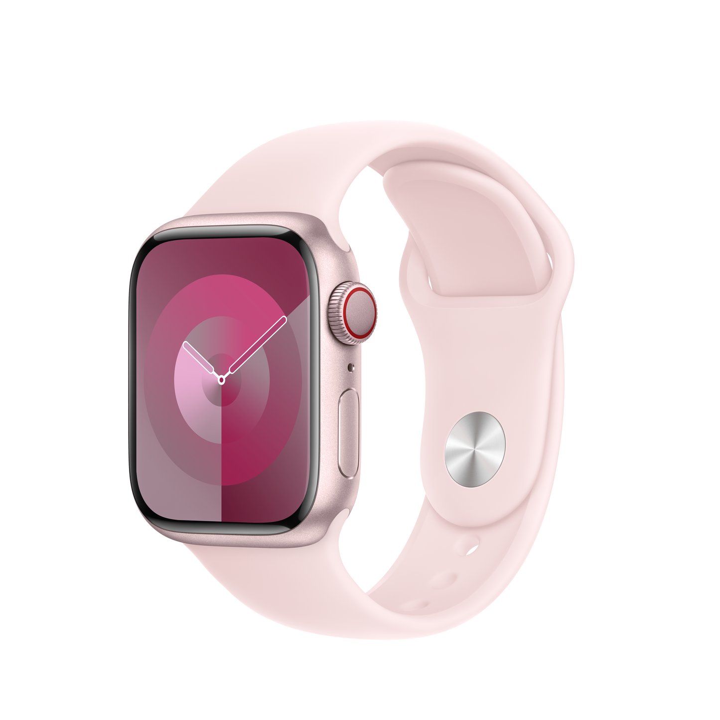 Apple pašček Sport Band S/M v nežno roza barvi za Apple Watch velikosti 41 mm - iSTYLE SI