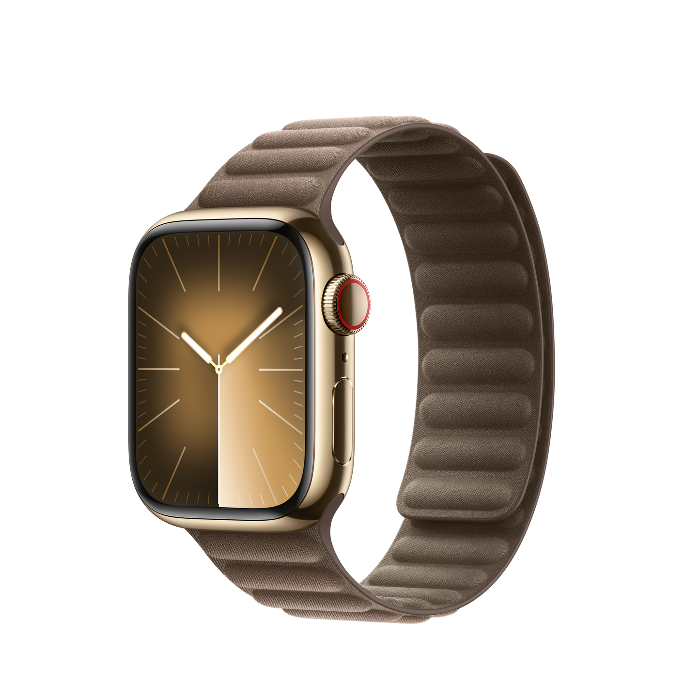 Apple pašček Magnetic Loop M/L v temno rjavi barvi za Apple Watch velikosti 41 mm - iSTYLE SI