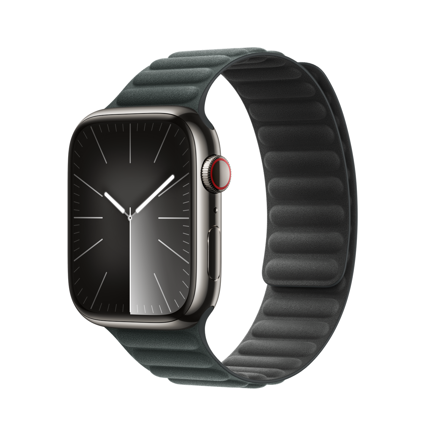 Apple pašček Magnetic Loop M/L v zimzeleni barvi za Apple Watch velikosti 45 mm - iSTYLE SI