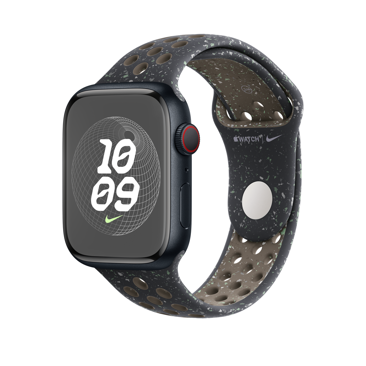 Apple pašček Nike Sport Band M/L v polnočno nebeška barvi za Apple Watch velikosti 45 mm - iSTYLE SI