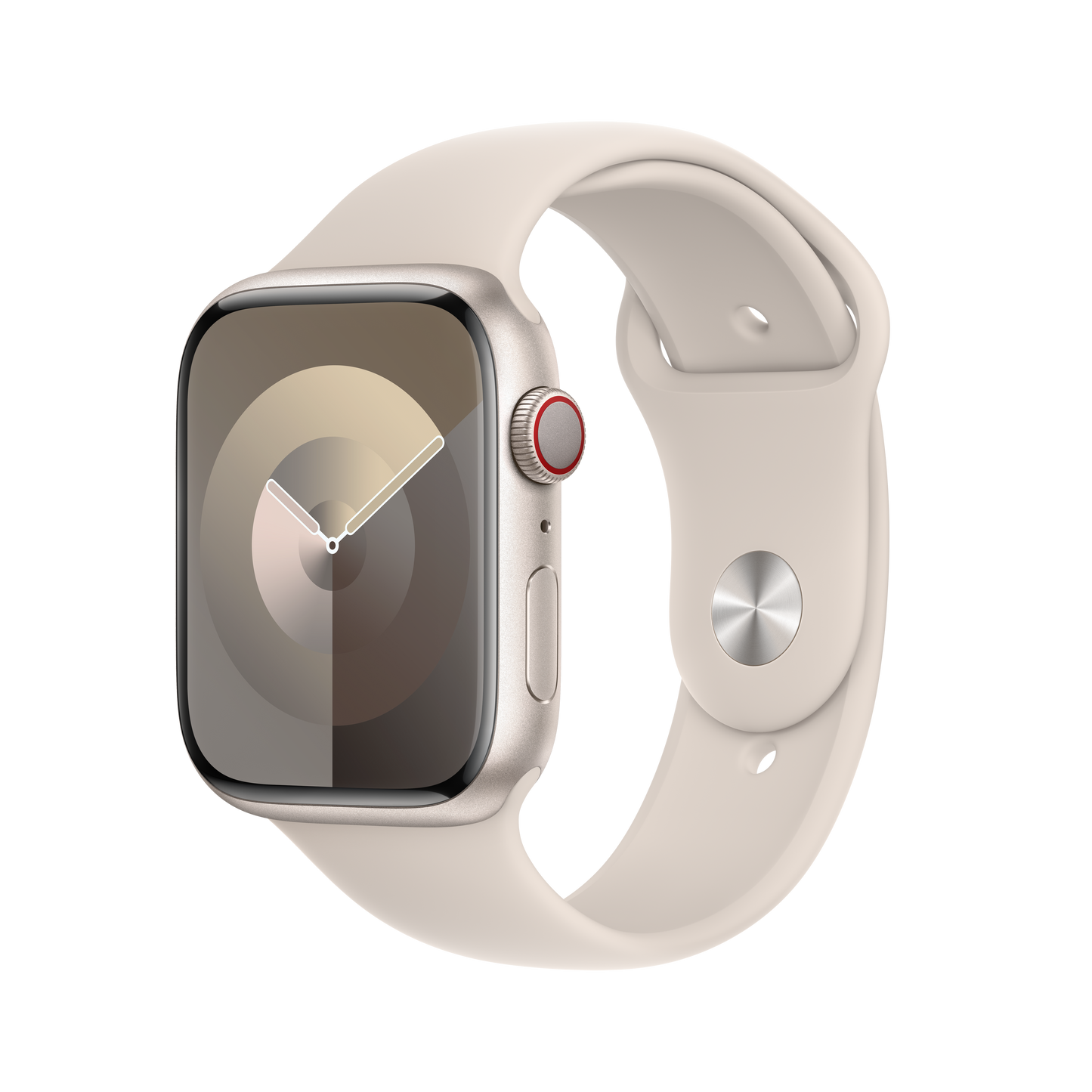 Apple pašček Sport Band S/M v zvezdnati barvi za Apple Watch velikosti 45 mm - iSTYLE SI