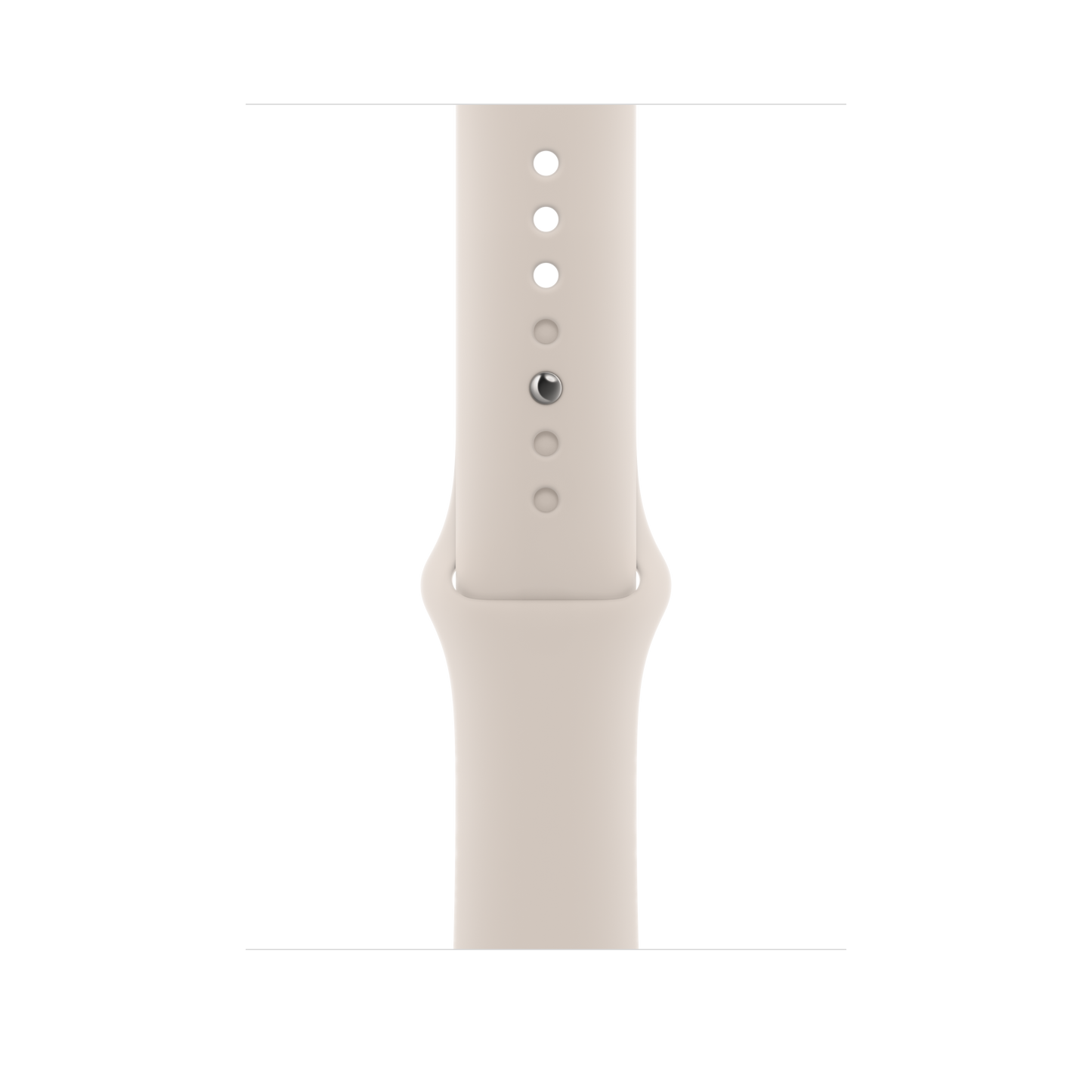 Apple pašček Sport Band S/M v zvezdnati barvi za Apple Watch velikosti 45 mm - iSTYLE SI