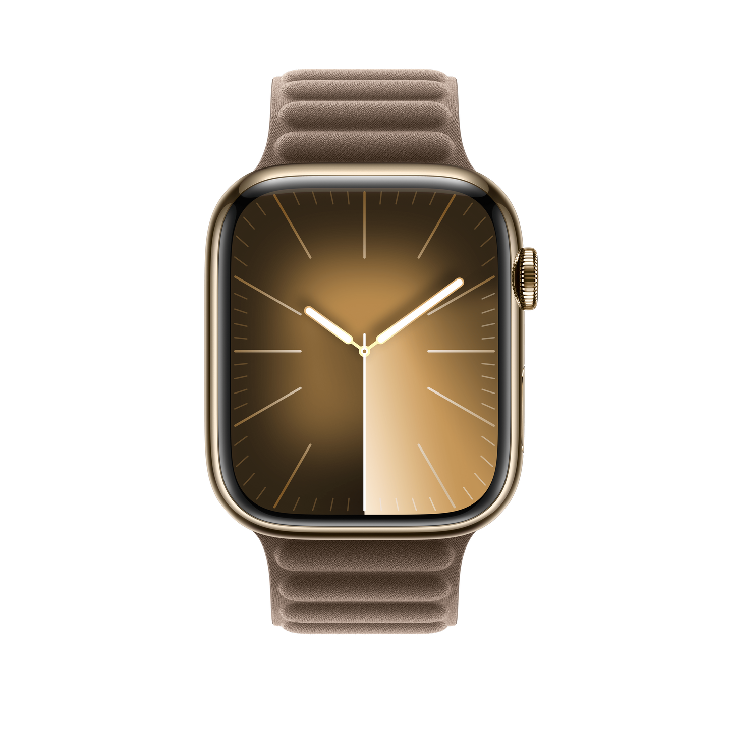 Apple pašček Magnetic Loop M/L v temno rjavi barvi za Apple Watch velikosti 45 mm - iSTYLE SI