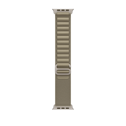 Apple pašček Alpine Loop v olivno zeleni barvi za Apple Watch velikosti 49 mm - iSTYLE SI