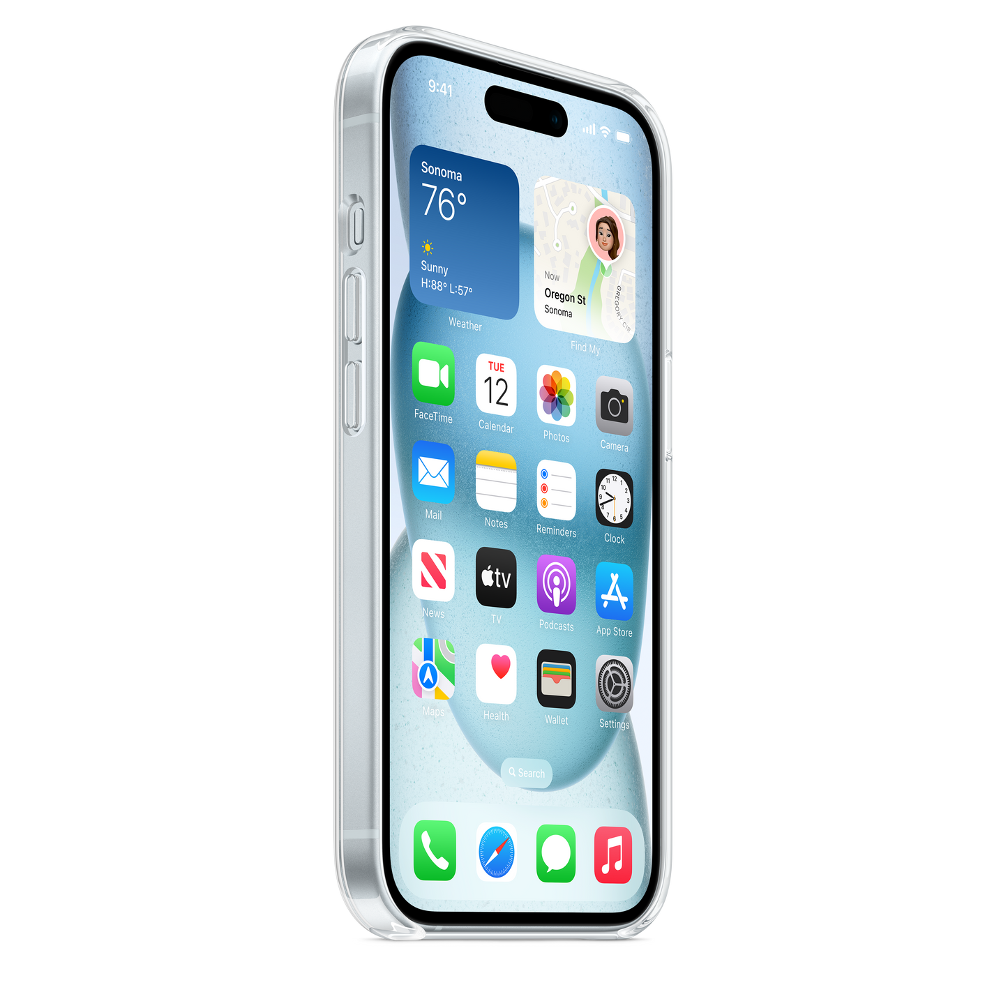 Apple prozorni ovitek z MagSafe za iPhone 15 - iSTYLE SI