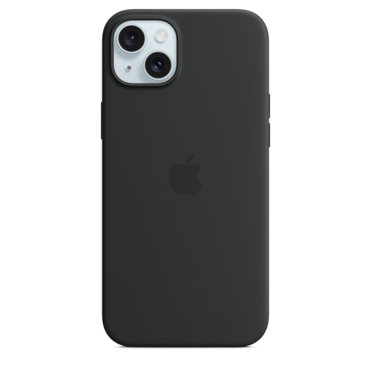 Apple silikonski ovitek z MagSafe za iPhone 15 Plus - črna - iSTYLE SI