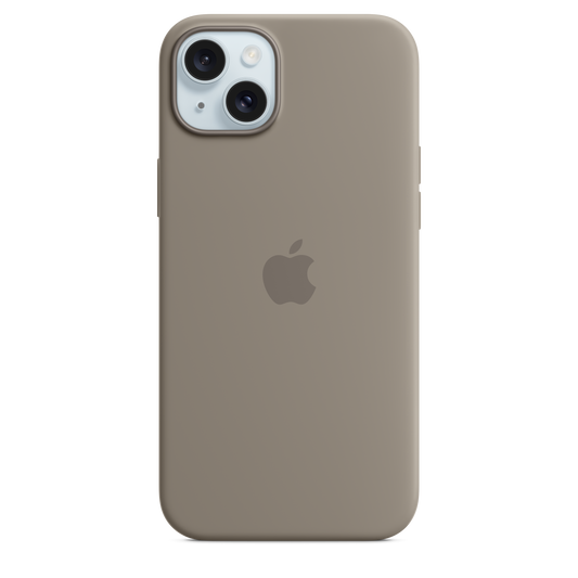 Apple silikonski ovitek z MagSafe za iPhone 15 Plus - glinena - iSTYLE SI