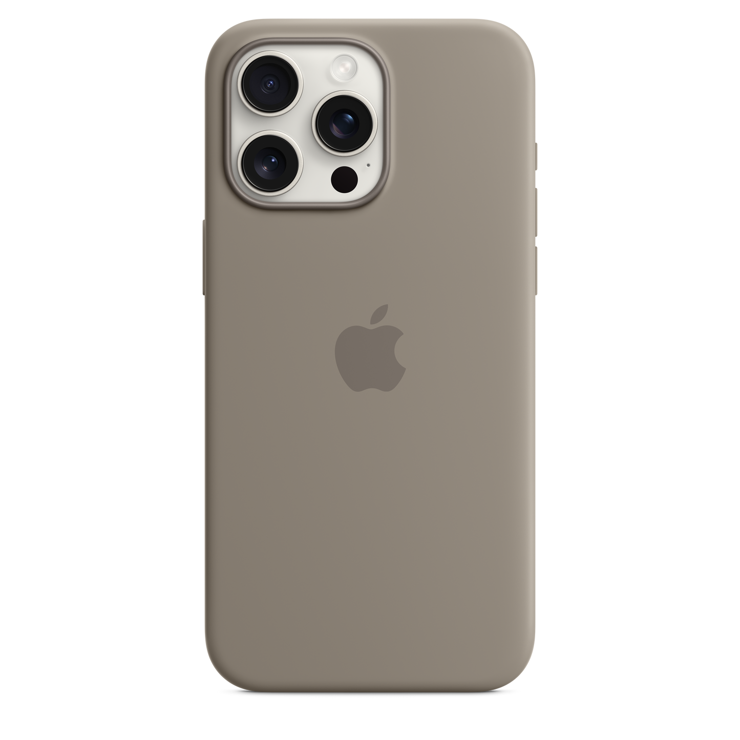 Apple silikonski ovitek z MagSafe za iPhone 15 Pro Max - glinena - iSTYLE SI
