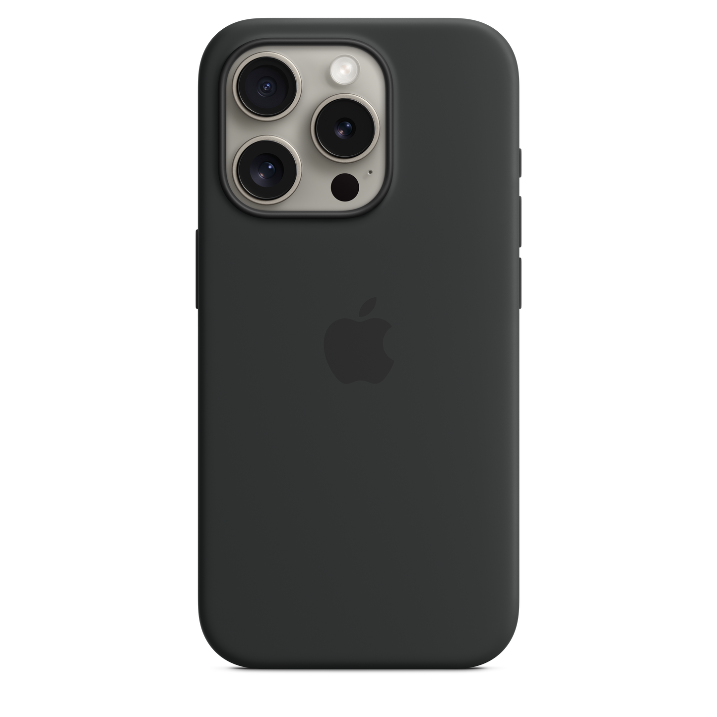 Apple silikonski ovitek z MagSafe za iPhone 15 Pro - črna - iSTYLE SI