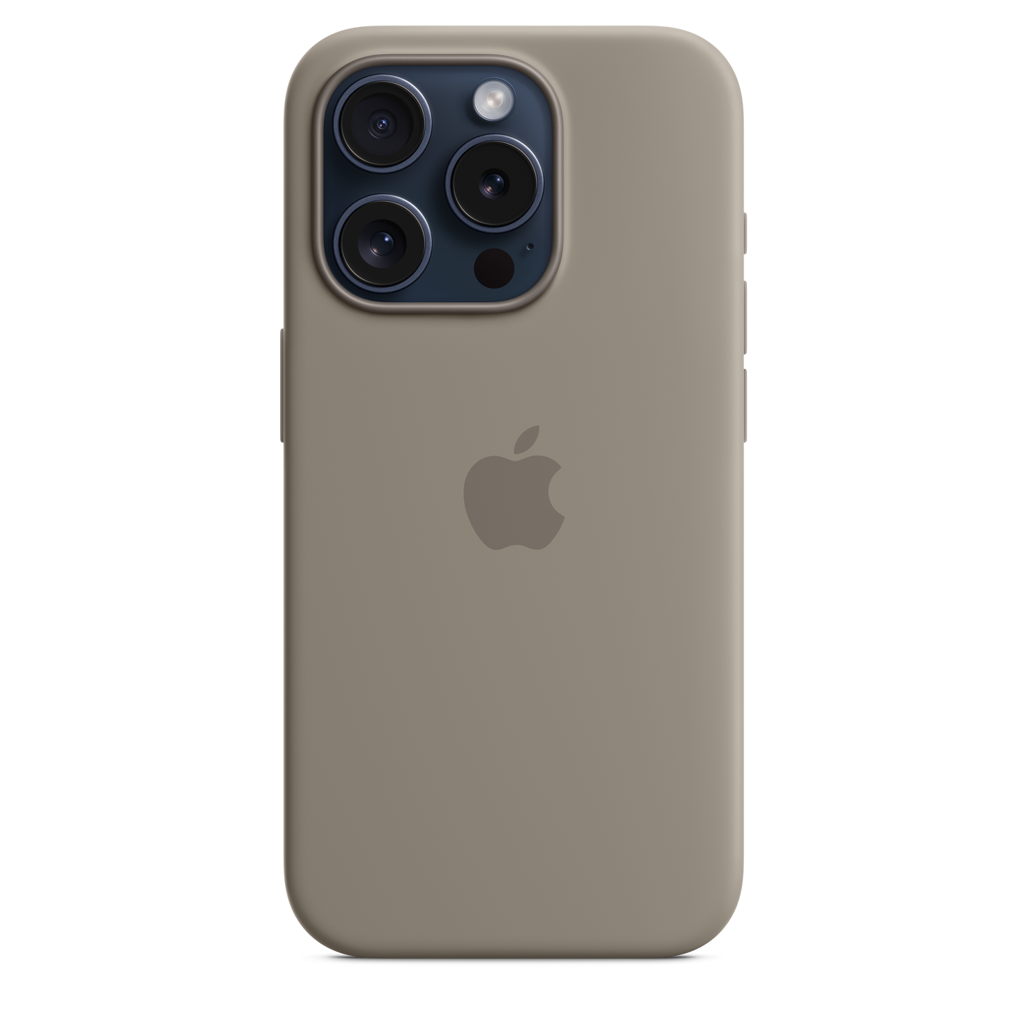 Apple silikonski ovitek z MagSafe za iPhone 15 Pro - glinena - iSTYLE SI