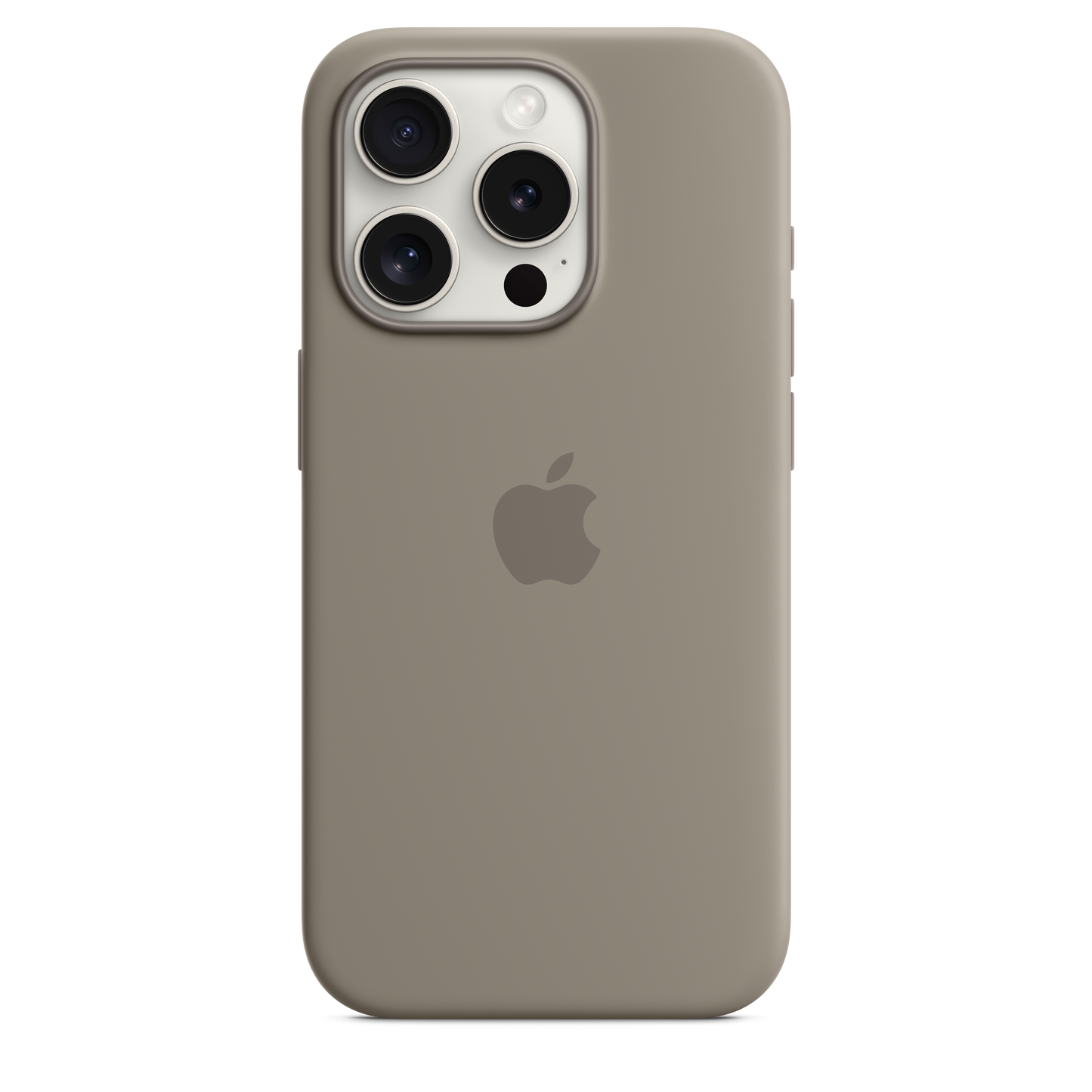 Apple silikonski ovitek z MagSafe za iPhone 15 Pro - glinena - iSTYLE SI