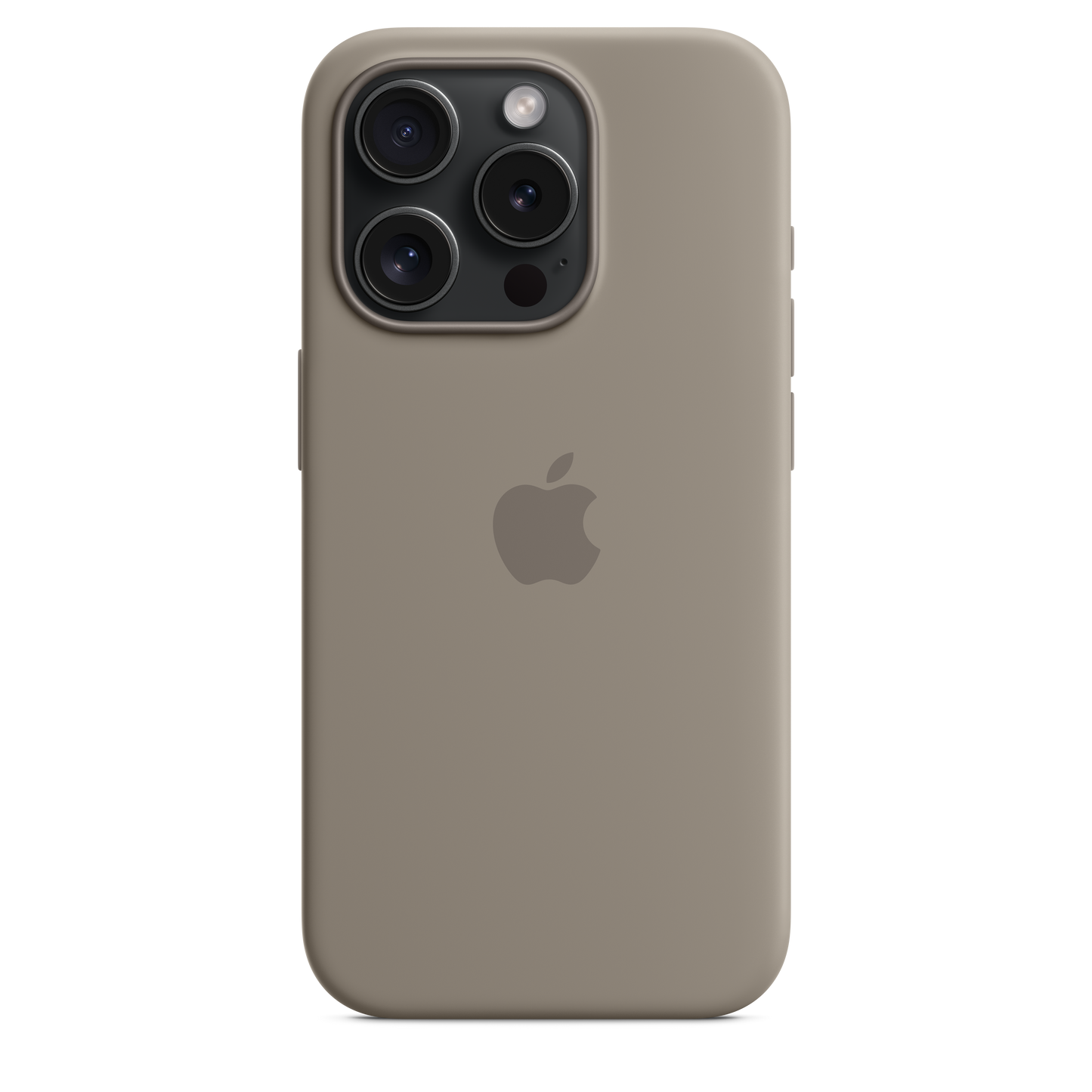 Apple silikonski ovitek z MagSafe za iPhone 15 Pro - glinena - iSTYLE SI