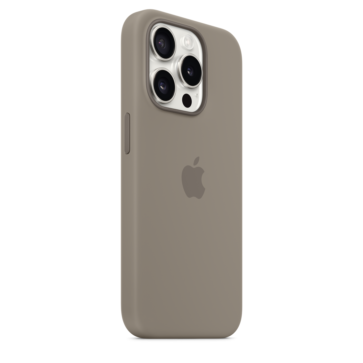 Apple silikonski ovitek z MagSafe za iPhone 15 Pro - glinena - iSTYLE SI
