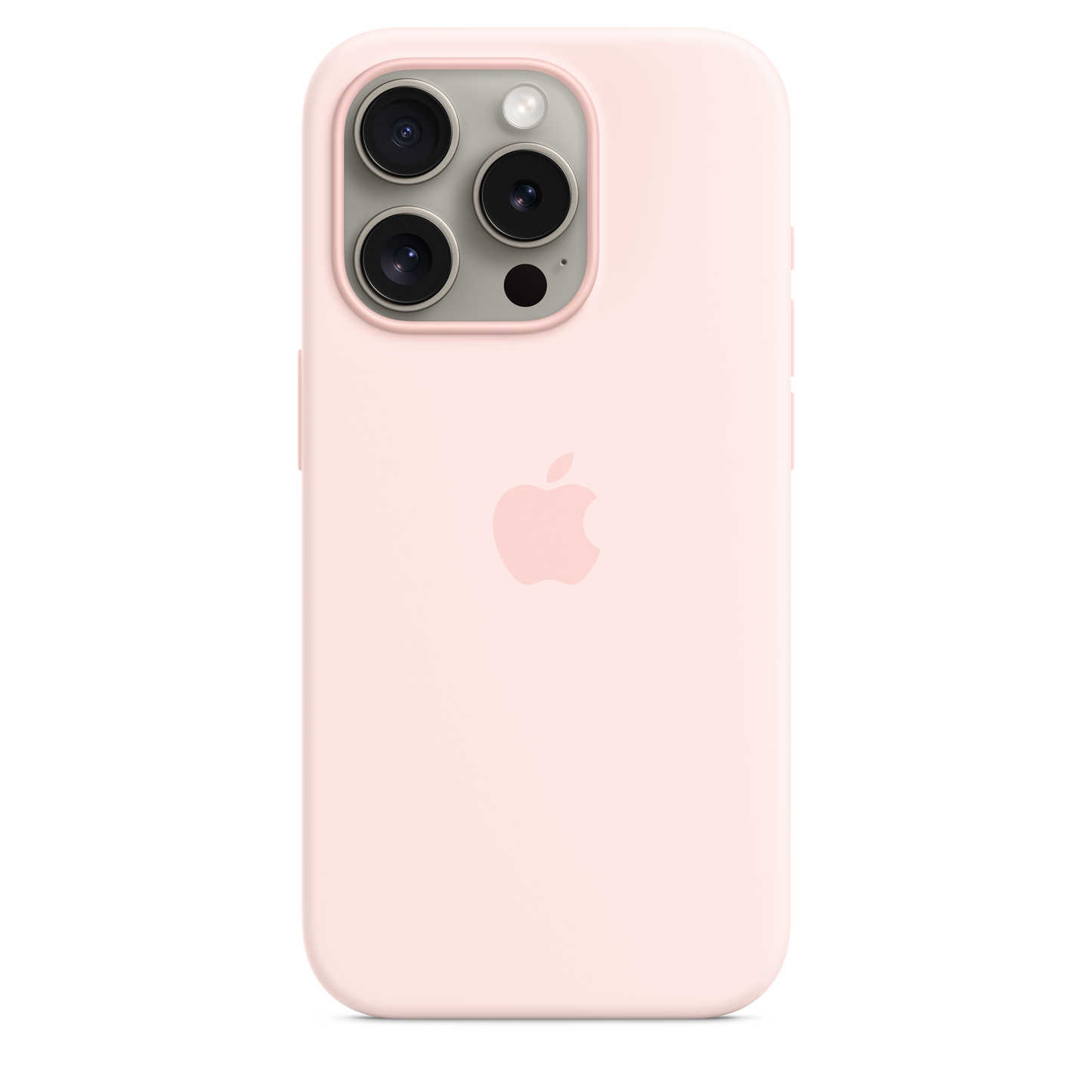 Apple silikonski ovitek z MagSafe za iPhone 15 Pro - nežno roza - iSTYLE SI